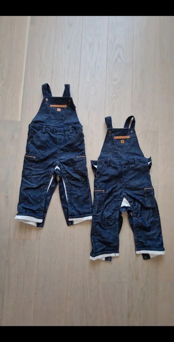 Lot de 2 salopettes 18 mois