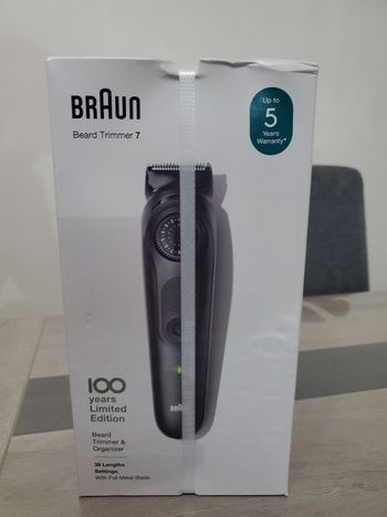 Tondeuse Électrique BRAUN Beard Trimmer 7 Édition Limitée