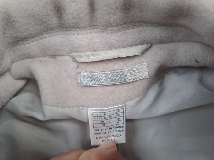 Veste en laine beige taille 38 - photo numéro 5
