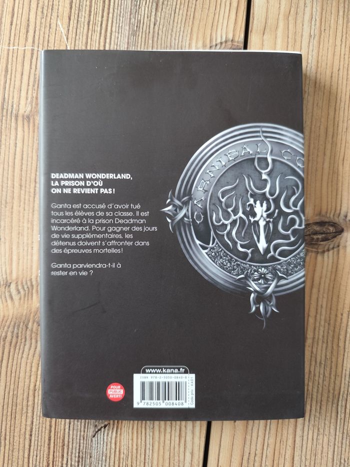 Manga Deadman Wonderland tome 2 - photo numéro 4
