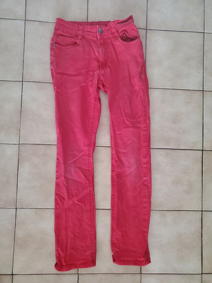 Pantalon jean slim rouge Orchestra 8 ans