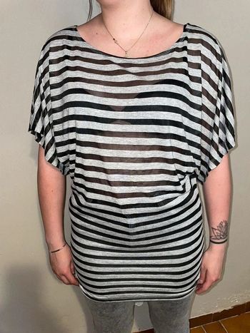 tee-shirt gris H&M M