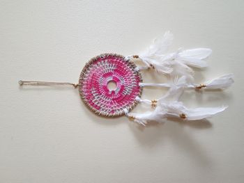 Attrape rêves rose moyen Diamètre 17 cm Neuf sous blister