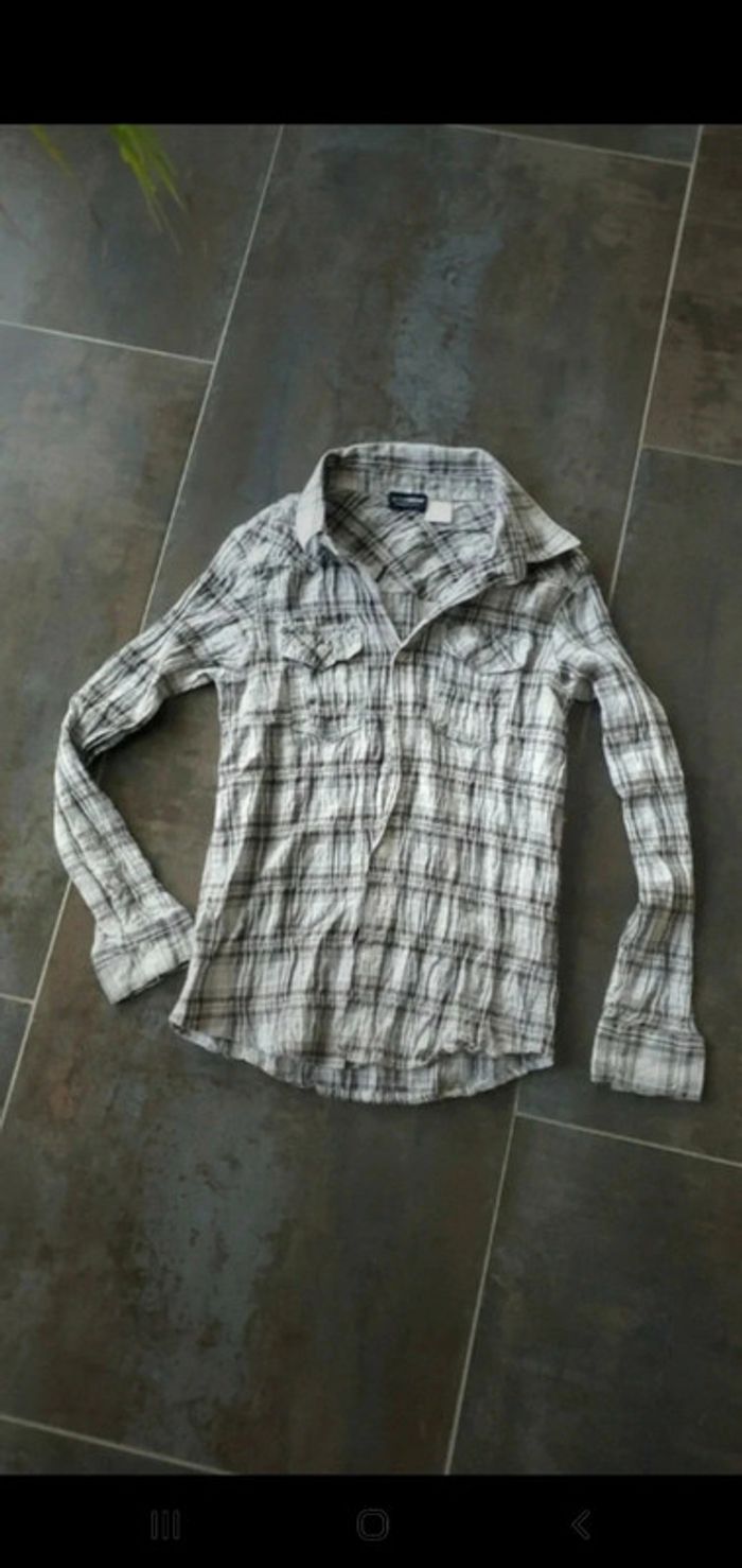 Chemise effet froissé - La Redoute - 12 ans