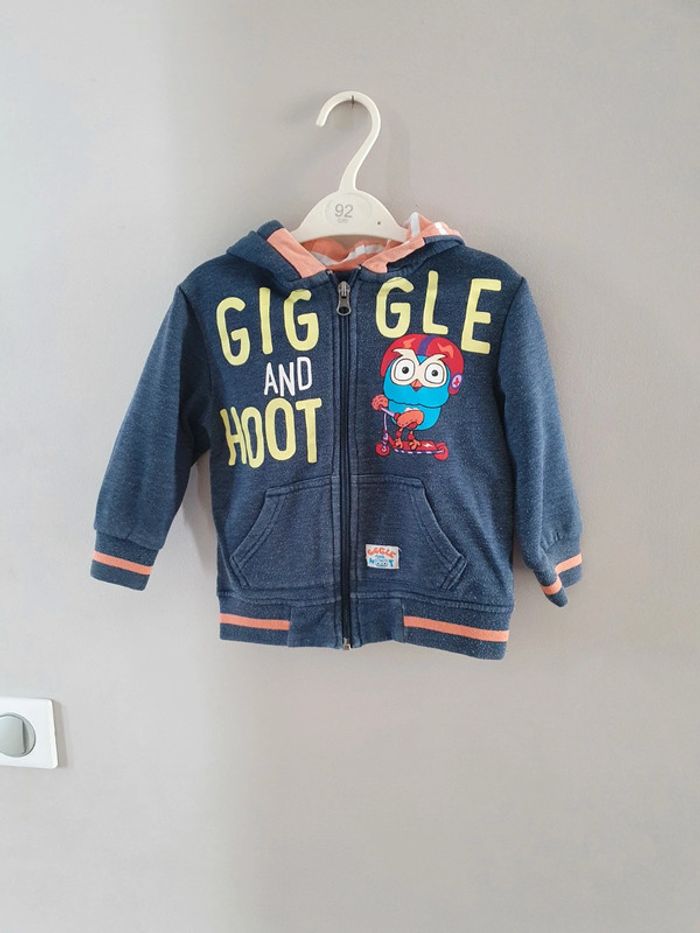 Sweat zippé 24 mois capuche