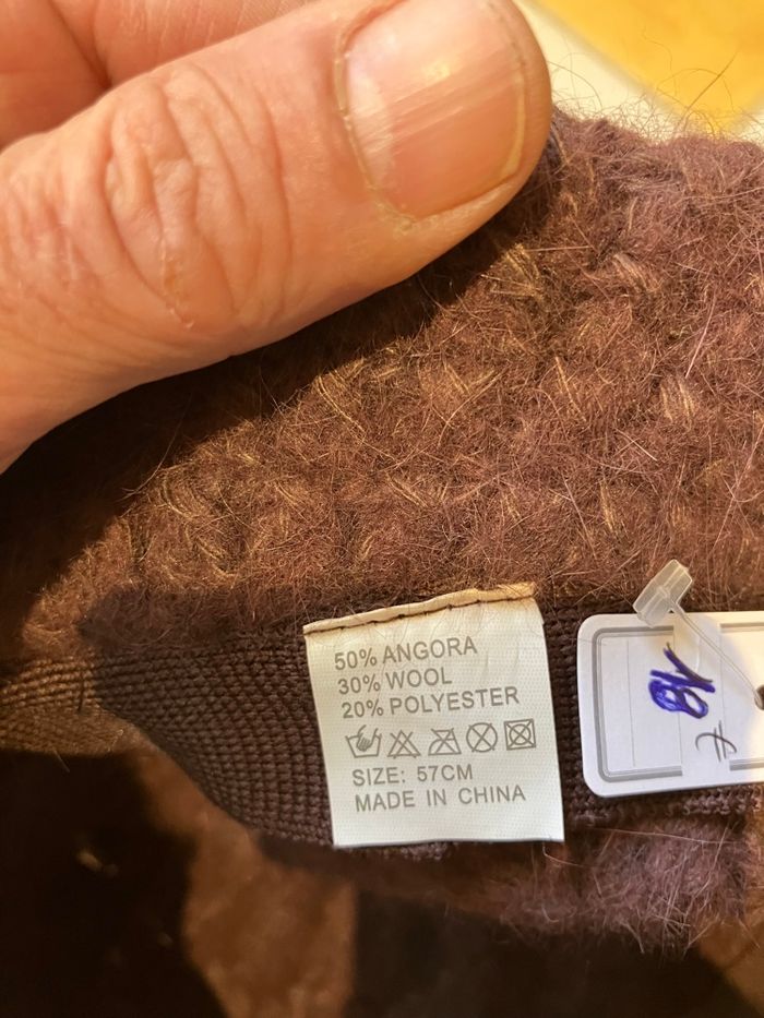 chapeau laine angora - photo numéro 2