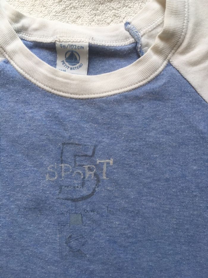 Maillot de corps/teeshirt Petit bateau 4 ans - photo numéro 2