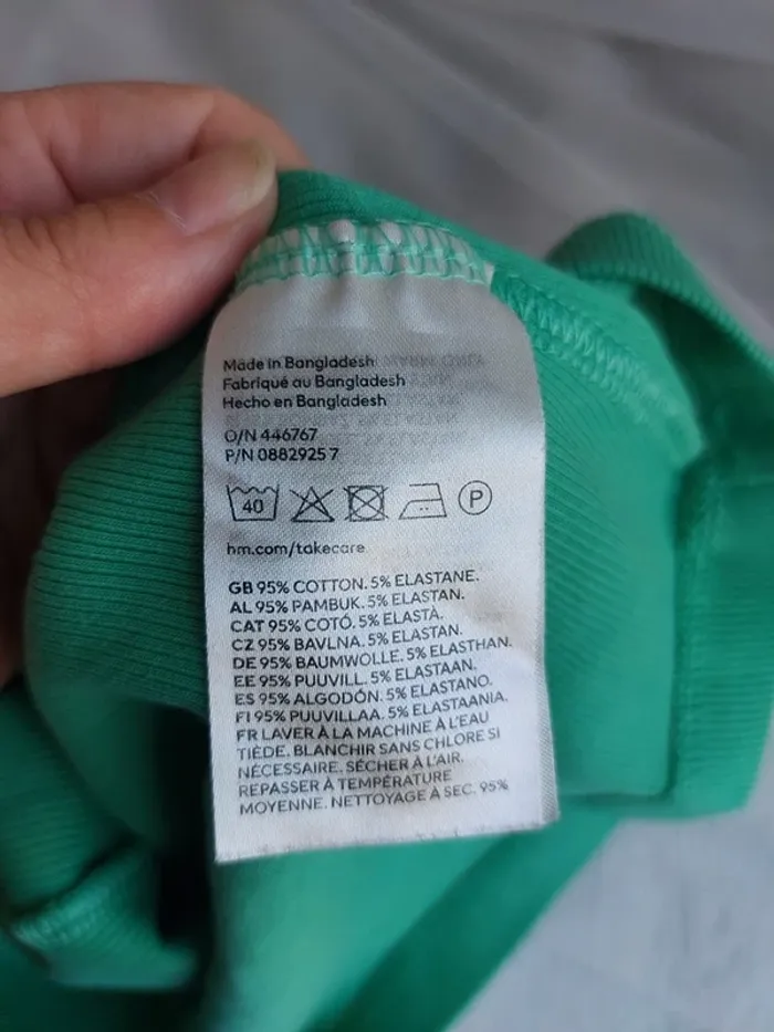Débardeur H&M – Taille M – Vert Émeraude – État : Excellent - photo numéro 3