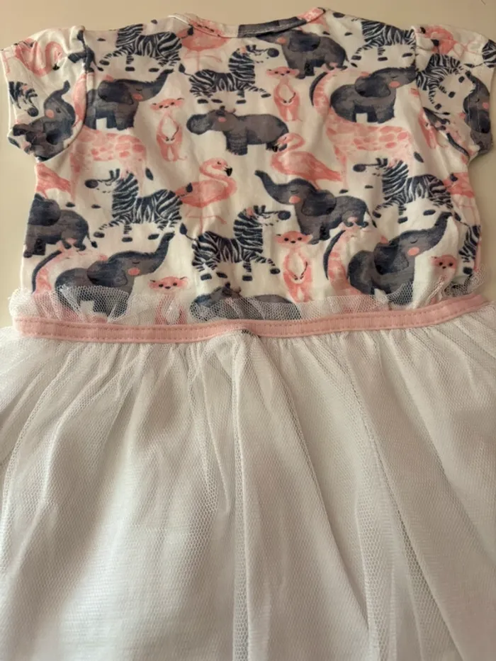 Robe motifs animaux tulle 9M - photo numéro 7