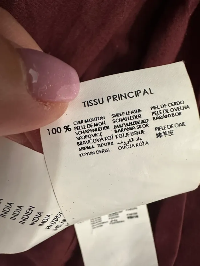 Veste en cuir promod - photo numéro 3