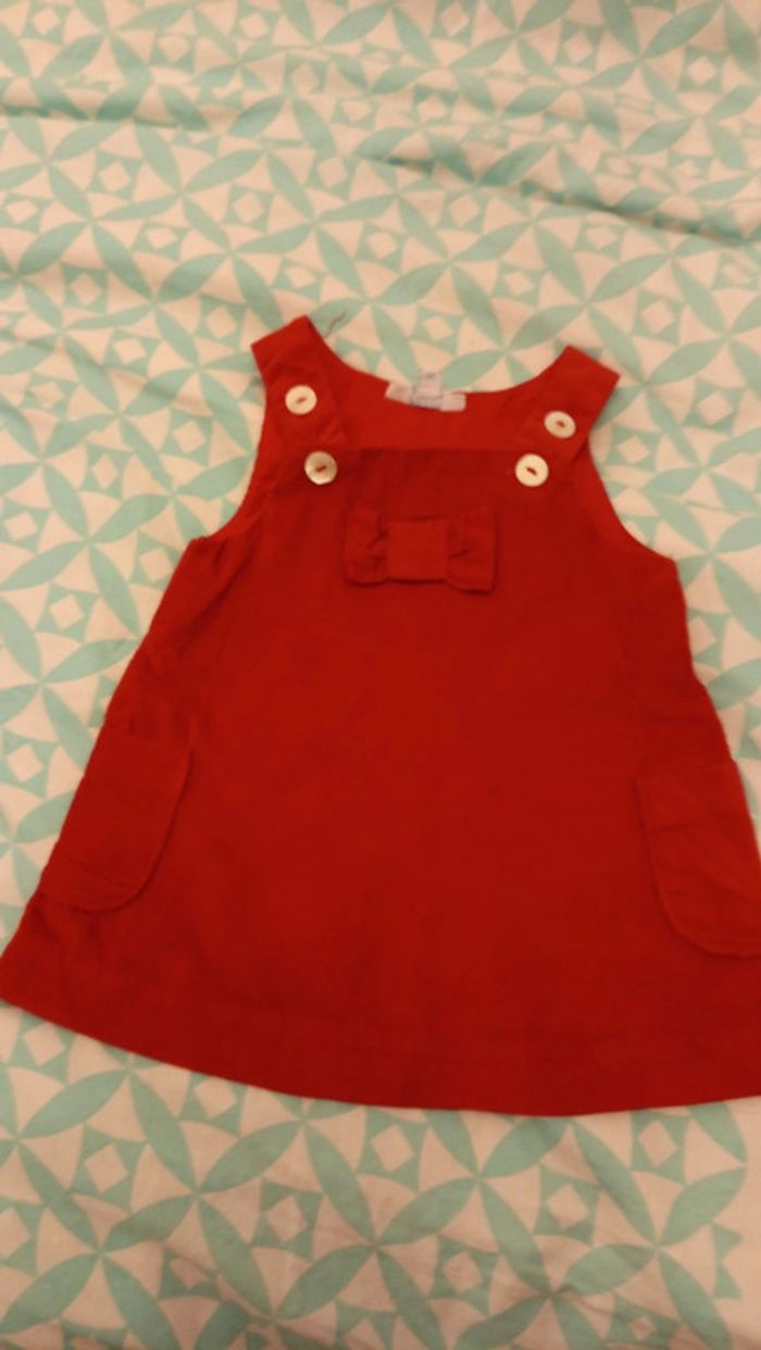 Robe rouge jacadi - photo numéro 2