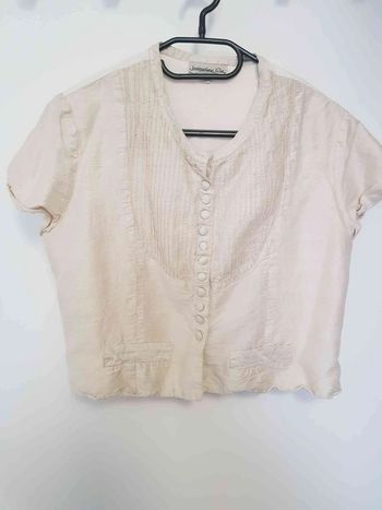 Chemise courte 100% soie taille 38 40