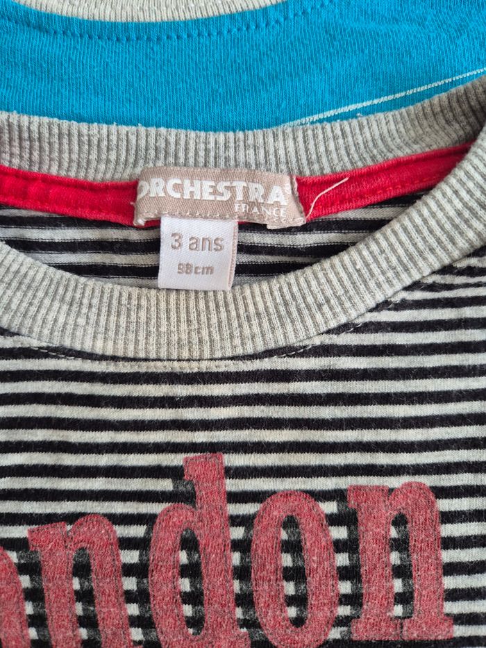 Lot de 7 tee-shirts manches longues garçon 3 ans - photo numéro 2