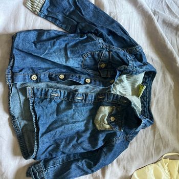 Chemise tape à l’œil en jeans