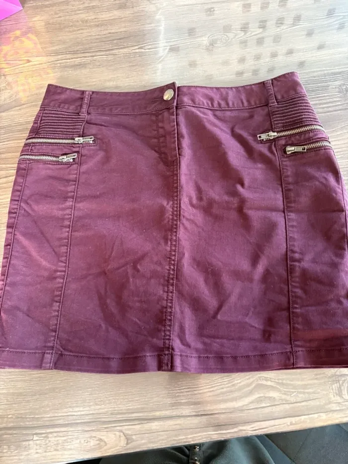 Jupe bordeaux