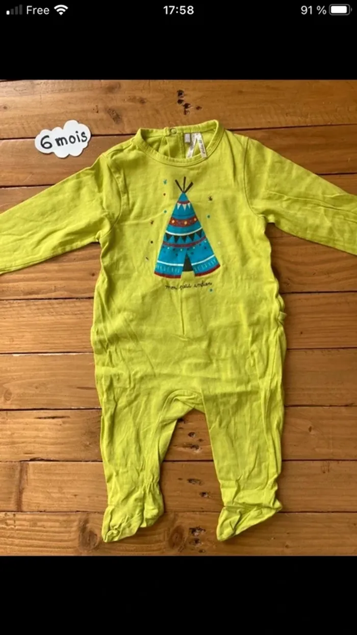 3 pyjamas coton entre saison - photo numéro 2