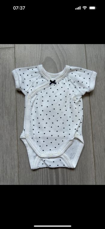 Body Petit Bateau taille naissance