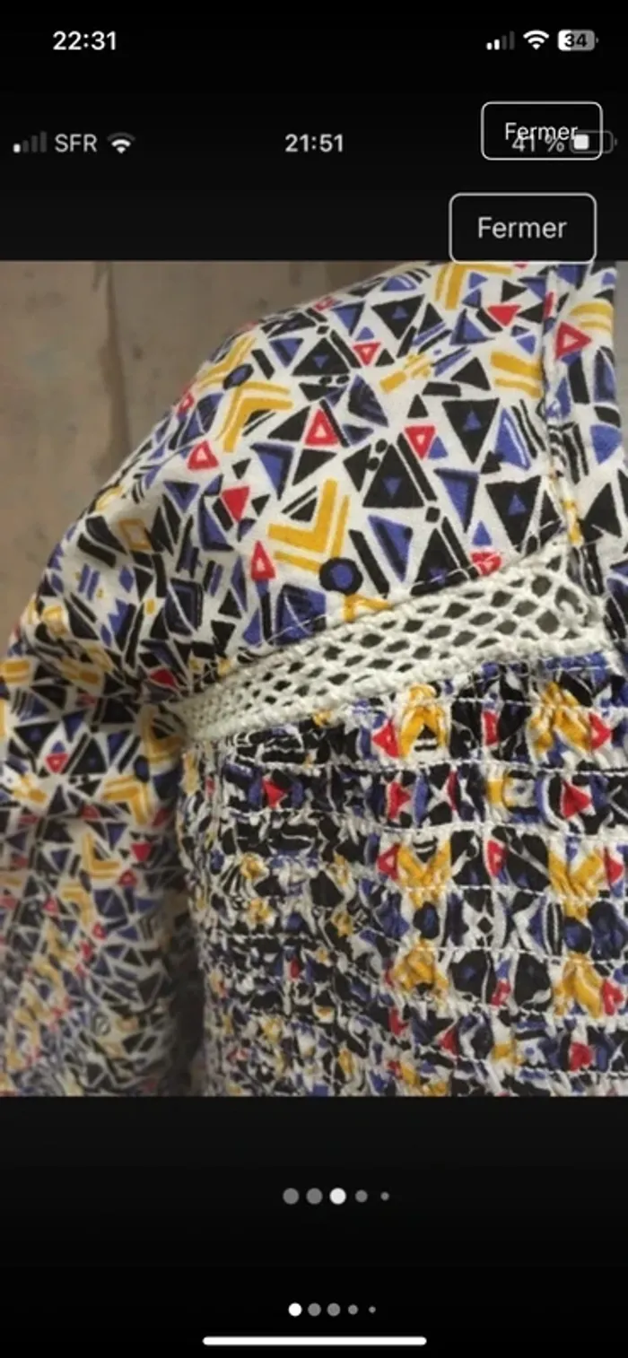 Magnifique blouse d’été en 46 de marque Damart en excellent état - photo numéro 3