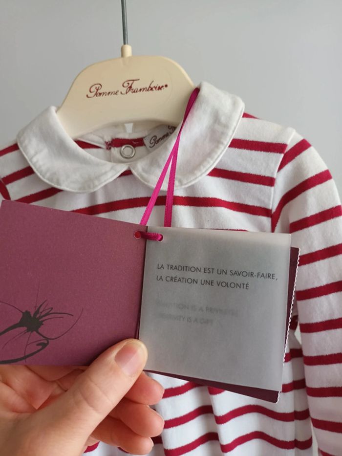 Grenouillère Pomme Framboise 6 mois neuve avec étiquette 🏷 - photo numéro 3