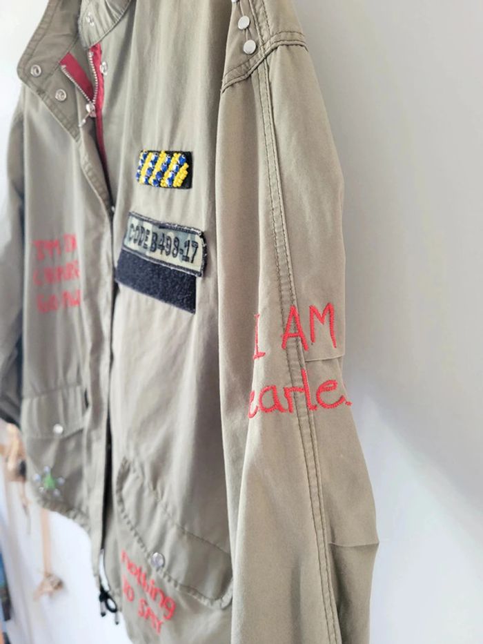 Veste Militaire Femme Bershka – Taille S – Très Bon État - photo numéro 5