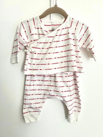 Ensemble 2 pièces Petit bateau 6 mois 67 cm