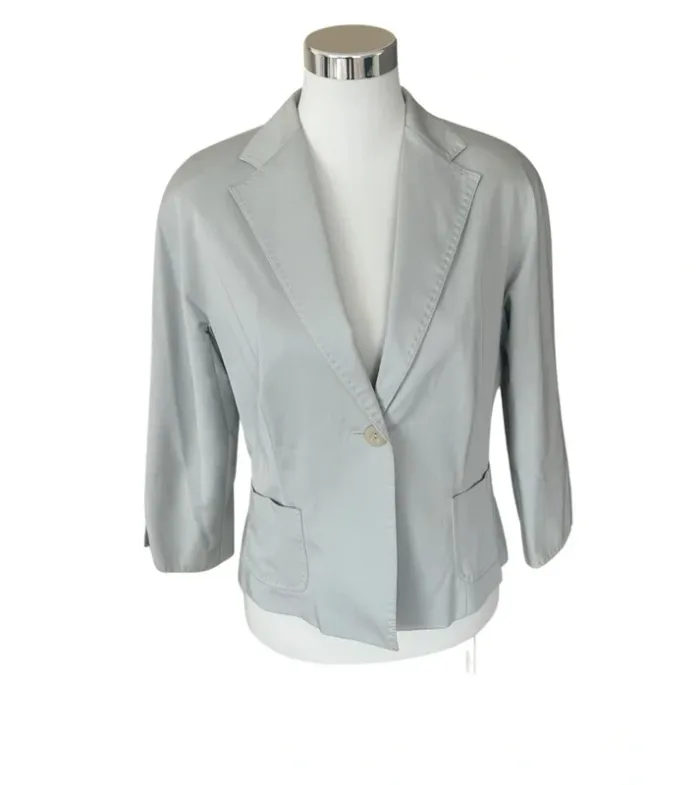 MaxMara, veste blazer gris femme, taille 44 - photo numéro 8