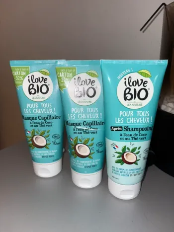 Lot de produits bio pour cheveux