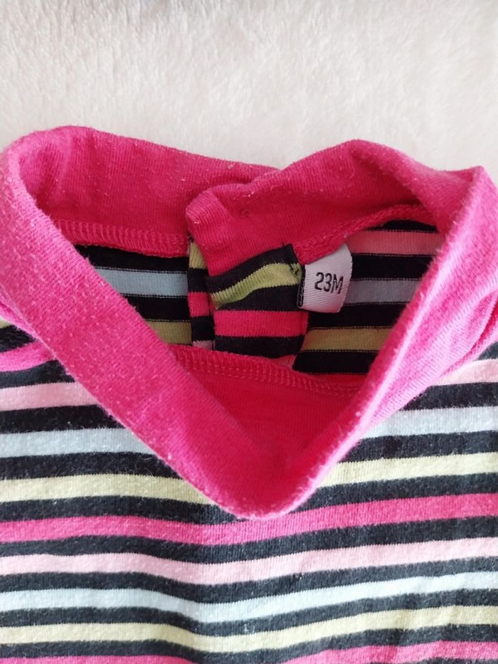 Tunique rayée chats 23 mois - photo numéro 2