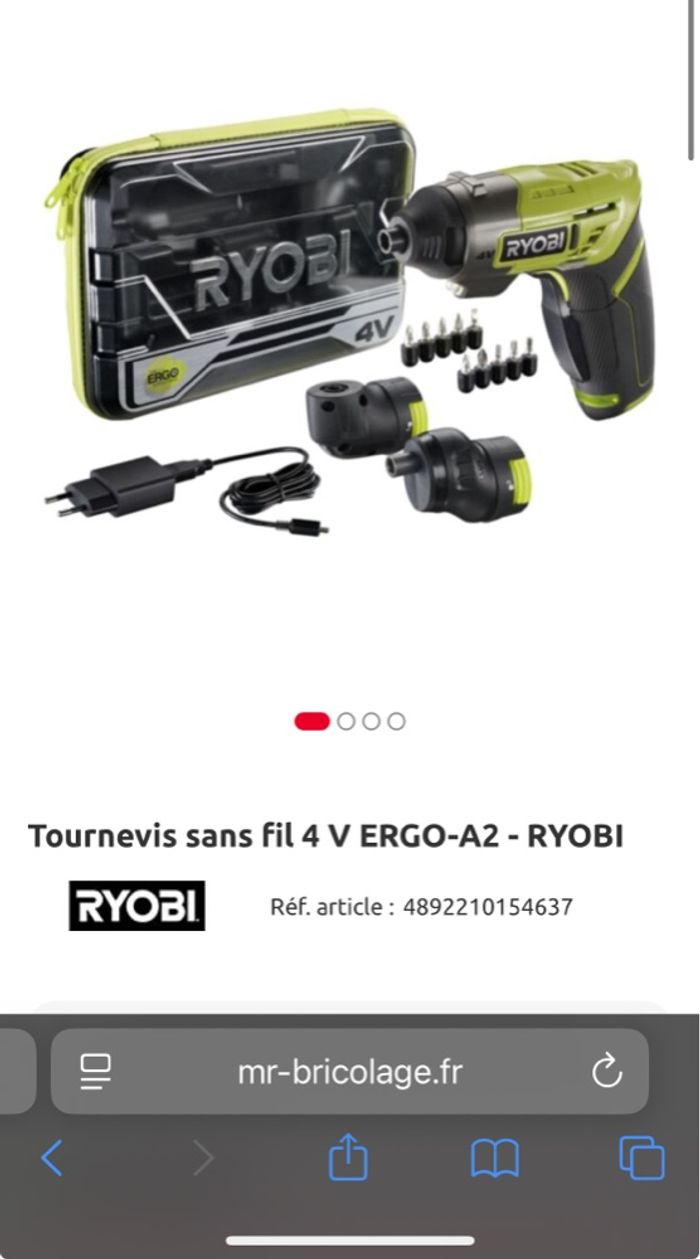 Visseuse Ryobi