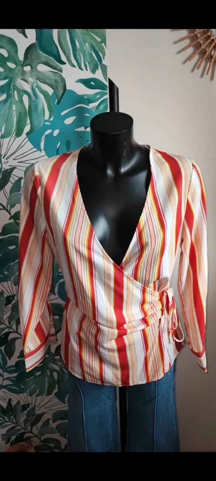 Blouse fluide cache coeur taille 36 - photo numéro 2