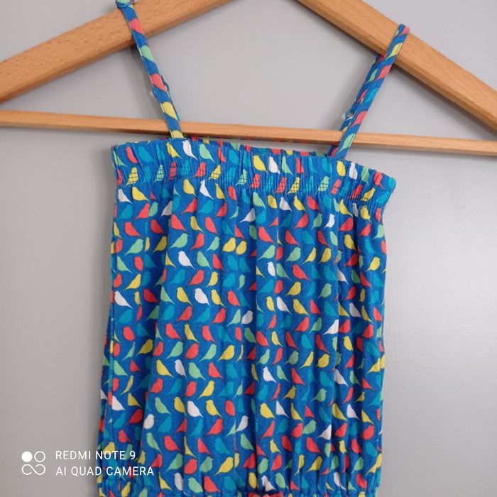 Combinaison bleue motif oiseaux 4ans - photo numéro 2