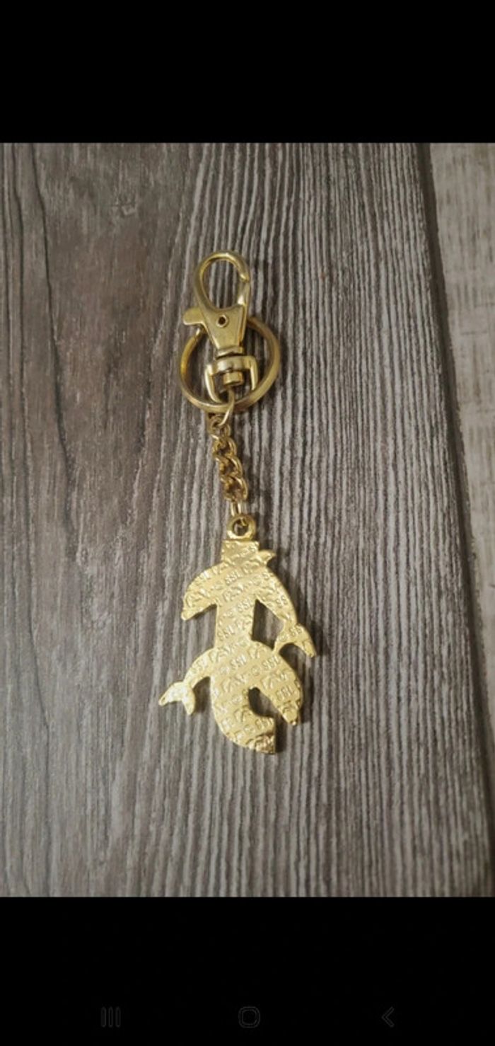 Porte-clefs dauphins - lettre J - photo numéro 2