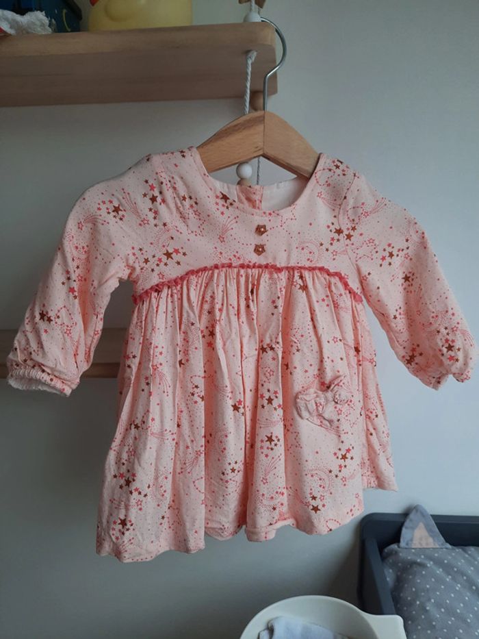 Robe manche longue avec étoiles