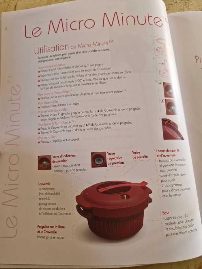 Cocotte micro-ondes tupperware - photo numéro 5