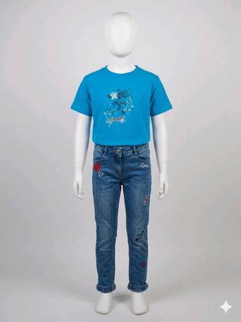 Ensemble Tee-shirt et jean slim taille 8 ans 