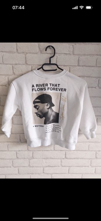 Sweat Zara 2Pac taille 6 - 7 ans