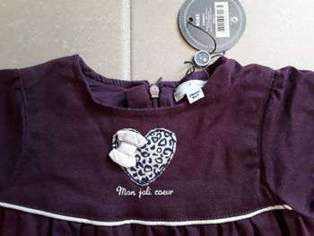 Robe hiver prune en 2 ans NEUVE