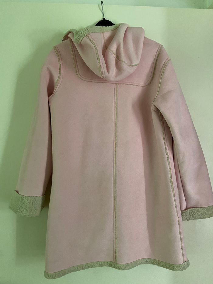 Manteau Duffle-Coat Rose Poivre Blanc – Taille 14 ans - photo numéro 10