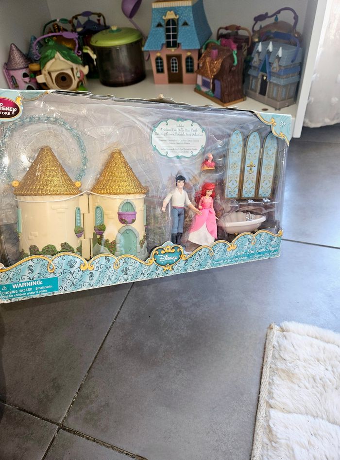 Coffret playset mini maison poupée Ariel et Éric petite sirène - photo numéro 2