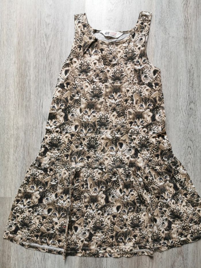 Robe 👗 h&m imprimé chat 🐱 - photo numéro 2