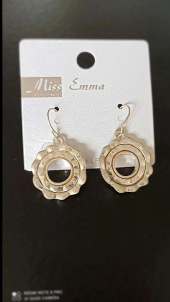 Boucles  d'oreilles  roues argenté