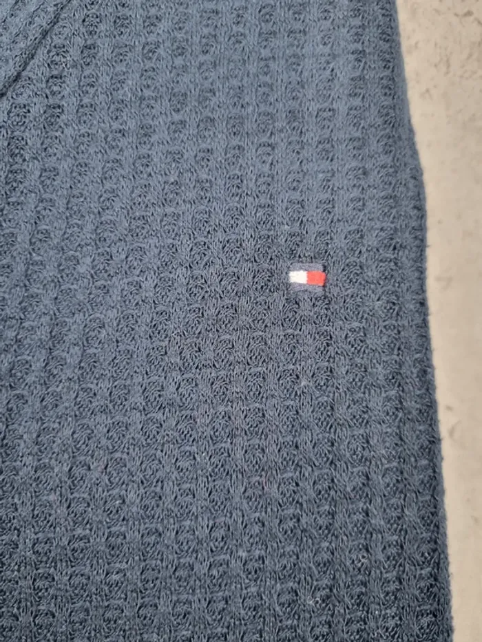 Chemisier fin bleu marine Tommy Hilfiger – Taille L Femme (mesures en photos) - photo numéro 5