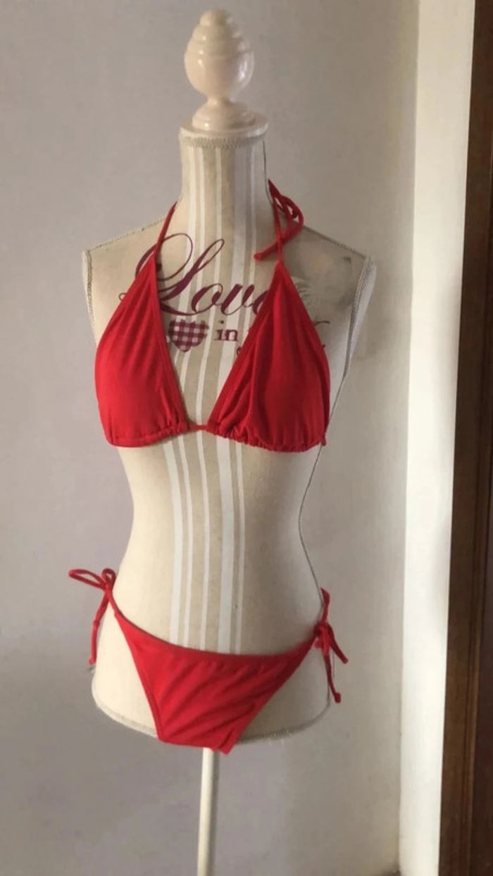 Sublime bikini couleur rouge à lèvre taille 38 primark très bon état - photo numéro 12