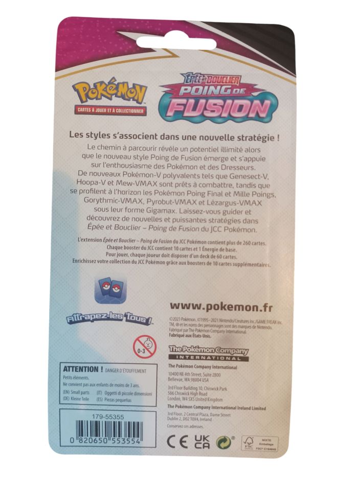 Booster Pokémon 🇨🇵 sous blister fulgudog poing de fusion EB08 - photo numéro 2