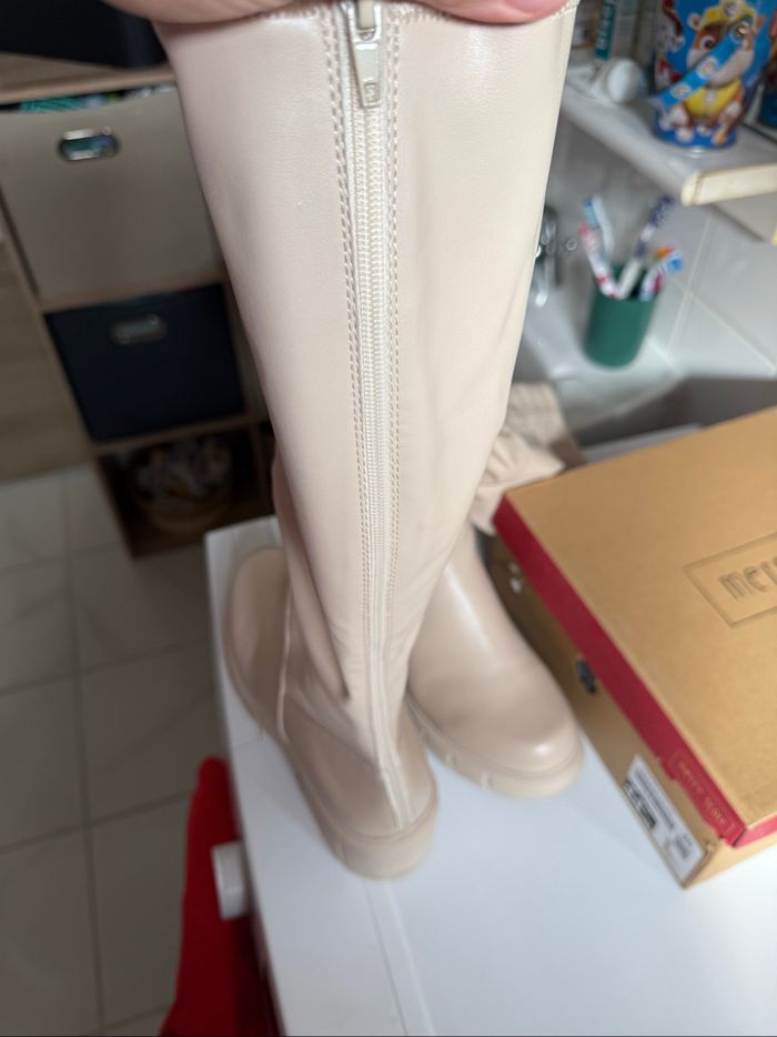 Botte femme beige - photo numéro 3