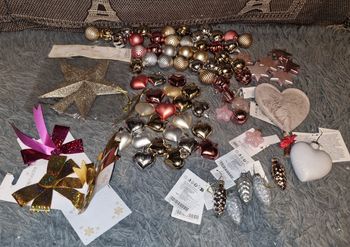 Lot boules de Noël et décoration Noël