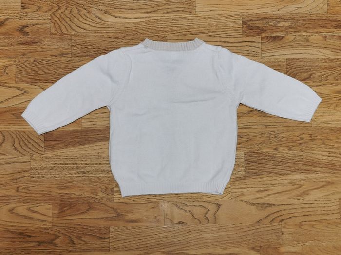 Gilet blanc/beige Verbaudet 9 mois - photo numéro 4
