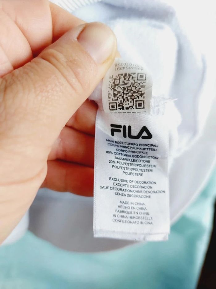 Sweat Fila mixte Taille L - photo numéro 3