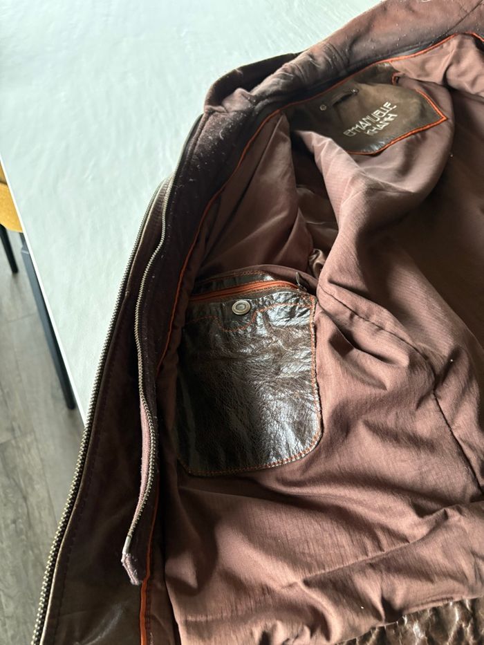 Blouson cuir homme taille M emanuelle khanh - photo numéro 2