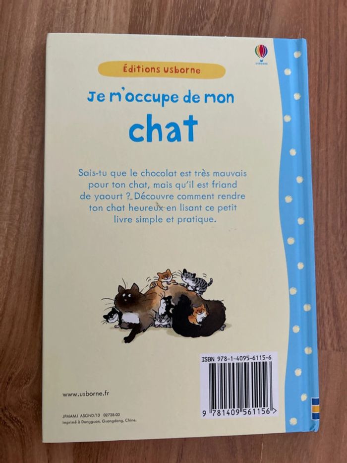 Livre édition usborne Je m'occupe de mon chat - photo numéro 2